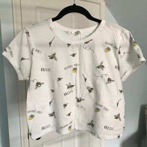 Cute Short-Sleeved Bee T-Shirt